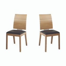Load image into Gallery viewer, Set of 2 TERRA Chairs | Solid OAK Wood Base