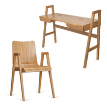 Load image into Gallery viewer, Set of Desk UNIVERS & Chair LINK | Solid Oak Wood