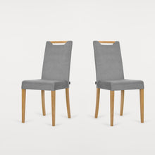 Load image into Gallery viewer, Set of 2 Modern Upholstered Beech Chairs CORSO