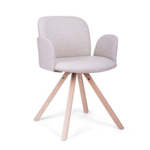 Load image into Gallery viewer, Stylish Chair APRIL  | Pyramidal Solid Oak Wood Base