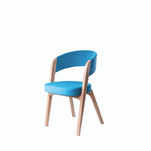 Load image into Gallery viewer, New Upholstered Stacking Chair ARGO | Solid Oak Base