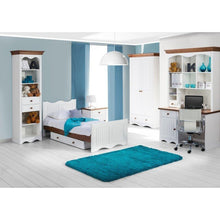 Załaduj obraz do przeglądarki galerii, Regał z 2 szufladami - PRINCESSA | Solidne drewno