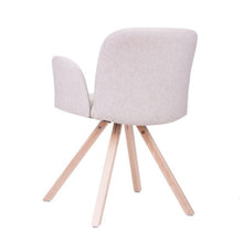Load image into Gallery viewer, Stylish Chair APRIL  | Pyramidal Solid Oak Wood Base