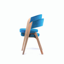 Load image into Gallery viewer, New Upholstered Stacking Chair ARGO | Solid Oak Base