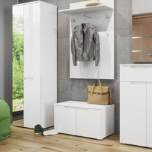 Załaduj obraz do przeglądarki galerii, Nowoczesna 2-drzwiowa szafka z lustrem - SELENE | płyta wiórowa laminowana