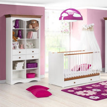 Załaduj obraz do przeglądarki galerii, Regał z 4 szufladami - PRINCESSA | Solidne drewno