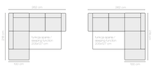 Load image into Gallery viewer, ERNEST MEDIUM SIZE CORNER SOFA BED | QUARANTEES A COMFORTABLE SITTING POSITION