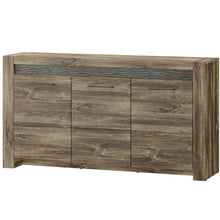 Załaduj obraz do przeglądarki galerii, Stylowa komoda z 2 drzwiami i 3 szufladami - BELVEDER | Płyta meblowa
