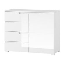 Load image into Gallery viewer, Modern 1 Door & 4 Drawer Sideboard - SELENE | laminated chipboard