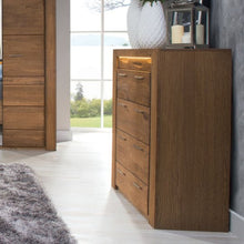 Załaduj obraz do przeglądarki galerii, Kredens z 4 szufladami - VELVET | Lite drewno dębowe