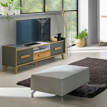 Załaduj obraz do przeglądarki galerii, Stylowa nowoczesna szafka pod telewizor - WERSO | płyta wiórowa laminowana