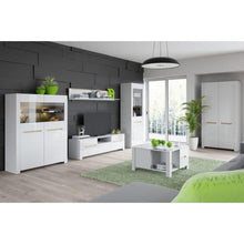 Załaduj obraz do przeglądarki galerii, Nowoczesna szafa 2-drzwiowa - ICE | laminowana płyta meblowa