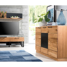 Załaduj obraz do przeglądarki galerii, Kredens 3-drzwiowy - MOZAIKA | Solidne szczotkowane drewno