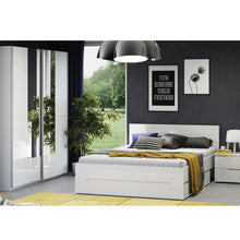 Załaduj obraz do przeglądarki galerii, Nowoczesne łóżko - SELENE | płyta wiórowa laminowana