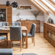 Załaduj obraz do przeglądarki galerii, Kredens 2-drzwiowy i 4 szuflady - CZARNOGÓRA | Płyta meblowa