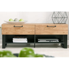 Load image into Gallery viewer, TV Unit With 2 Drawers - MOSAIC | Solid Brushed Wood