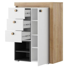 Załaduj obraz do przeglądarki galerii, Kredens 1-drzwiowy - RIVA | laminowana płyta meblowa