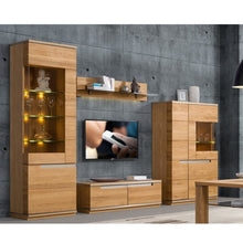 Załaduj obraz do przeglądarki galerii, Wyświetlacz na 2 drzwiach (L) - TORINO | Lite drewno dębowe