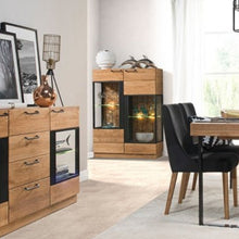 Load image into Gallery viewer, 2-Doors Display Unit 2 - MOSAIC | Solid Brushed Wood