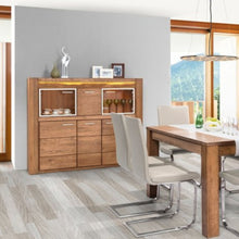 Load image into Gallery viewer, 5 Doors Coctail Cabinet - VELVET | Solid Oak Wood