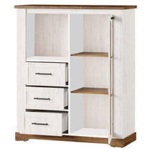Załaduj obraz do przeglądarki galerii, Witryna z 1 drzwiami, 3 szufladami - kraj | płyta meblowa
