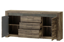 Załaduj obraz do przeglądarki galerii, EASTWOODS | Stylish Wood 2 Door, 3 Drawer Sideboard - BELVEDER Collection! | 2020 - EASTWOODS