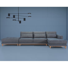 Load image into Gallery viewer, AMBRA CORNER SOFA WITH POUF | MANY FABRICS TO CHOOSE FROM