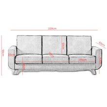 Load image into Gallery viewer, ALFRED 3 Seater Sofa Bed | Beautiful Design