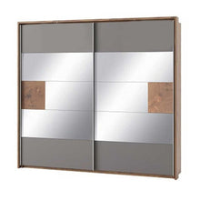 Załaduj obraz do przeglądarki galerii, EASTWOODS |  Modern Solid Wood 2-Door Wardrobe with Mirror - LIVORNO Collection! | 2020 - EASTWOODS