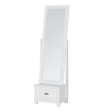 Załaduj obraz do przeglądarki galerii, EASTWOODS |  Modern Solid Wood Floor Mirror With 1 Drawer - MADISON Collection! | 2020 - EASTWOODS