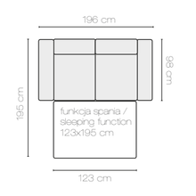 Load image into Gallery viewer, EASTWOODS | NEW 2 Seater Sofa "BLANCA" | 1960mm X 980mm | Many materials | 2020 Design - EASTWOODS