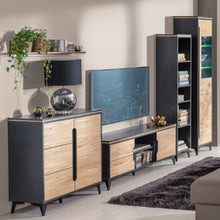 Load image into Gallery viewer, Unique Shelving Unit - GAPPA | BLACK | laminated chipboard