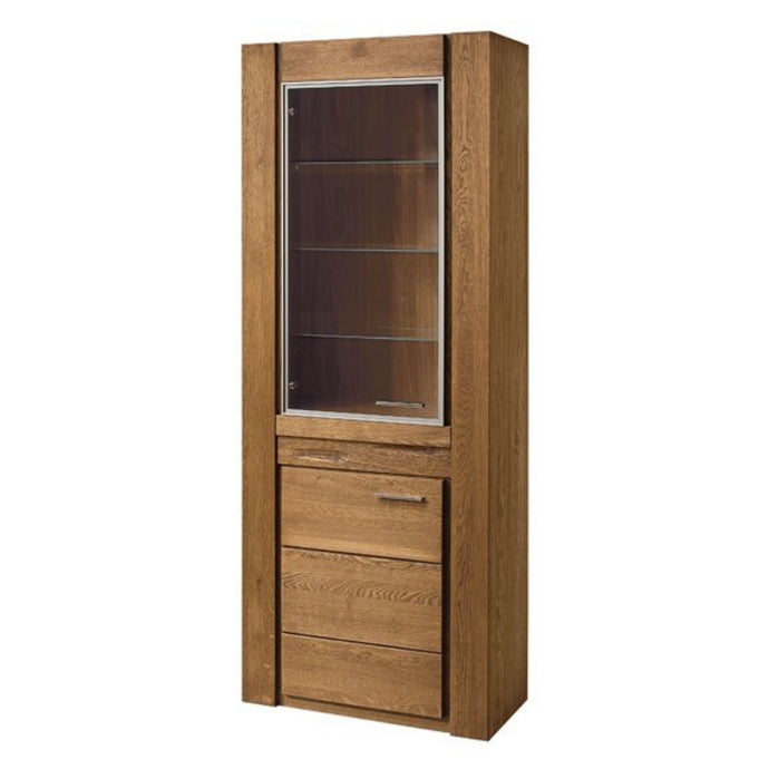 2 Door Display Unit (L) - VELVET | Solid Oak Wood
