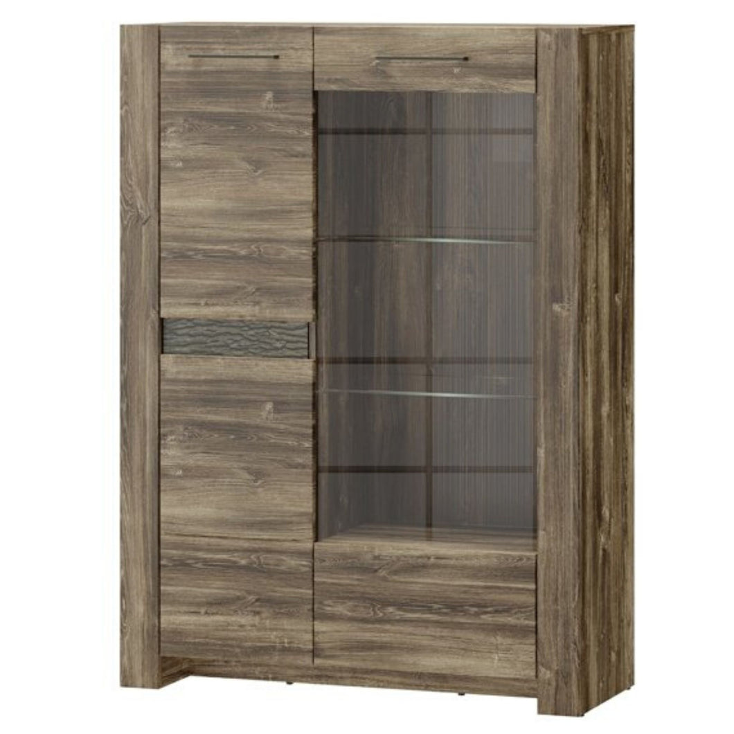 Stylish Medium 2 Door Display Cabinet - BELVEDER | Furniture Board