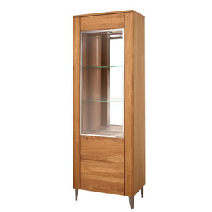 1 Door Display Unit (L)  - LATINA | Solid Oak Wood