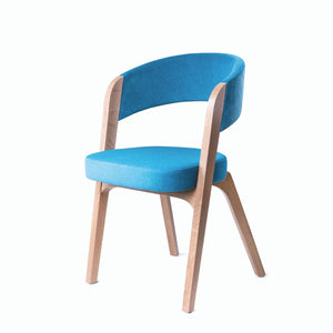 Stylish Upholstered Stacking Chair ARGO | solid beech wood