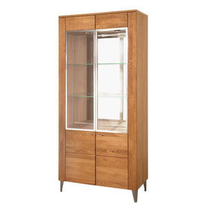2 Door Display Unit - LATINA | Solid Oak Wood