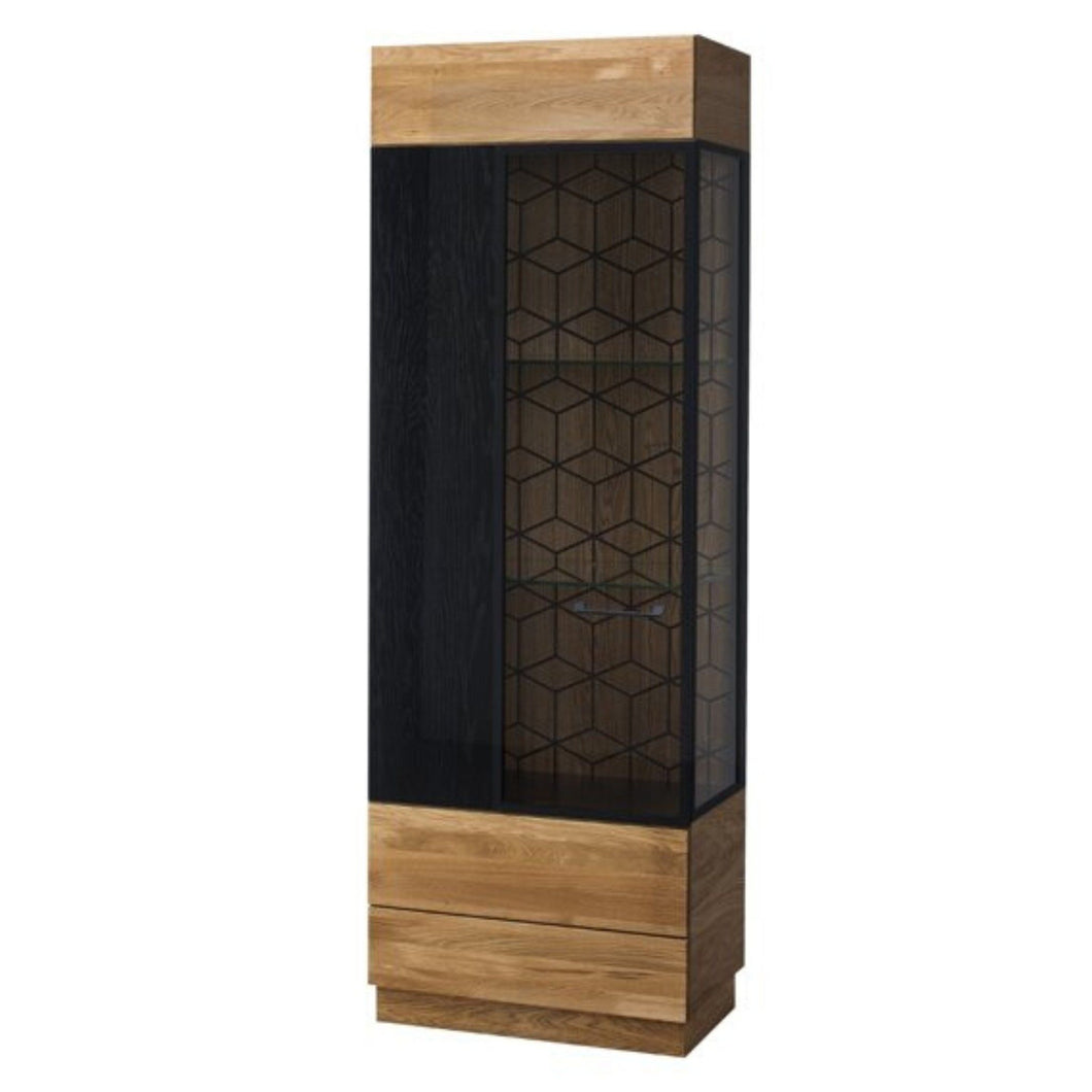 1 Door Display Unit (L) - MOSAIC | Solid Brushed Wood