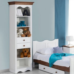 2 Drawer Bookcase - PRINCESSA | Solid Wood