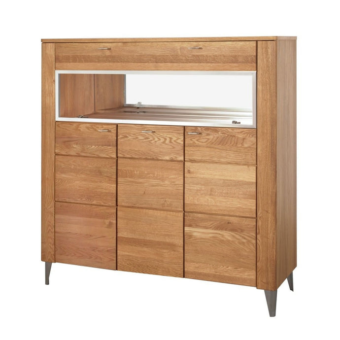 3 Door Display Unit - LATINA | Solid Oak Wood
