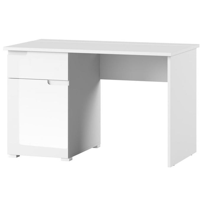 Modern 1 Door  & 1 Drawer Console Table Desk- SELENE | Solid Oak Wood