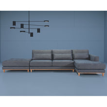 Load image into Gallery viewer, AMBRA Corner Sofa with pouf | Many Fabrics To Choose From