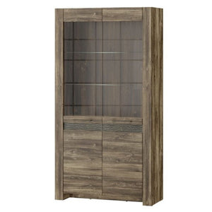 Stylowa duża witryna 2-drzwiowa - BELVEDER | Płyta meblowa