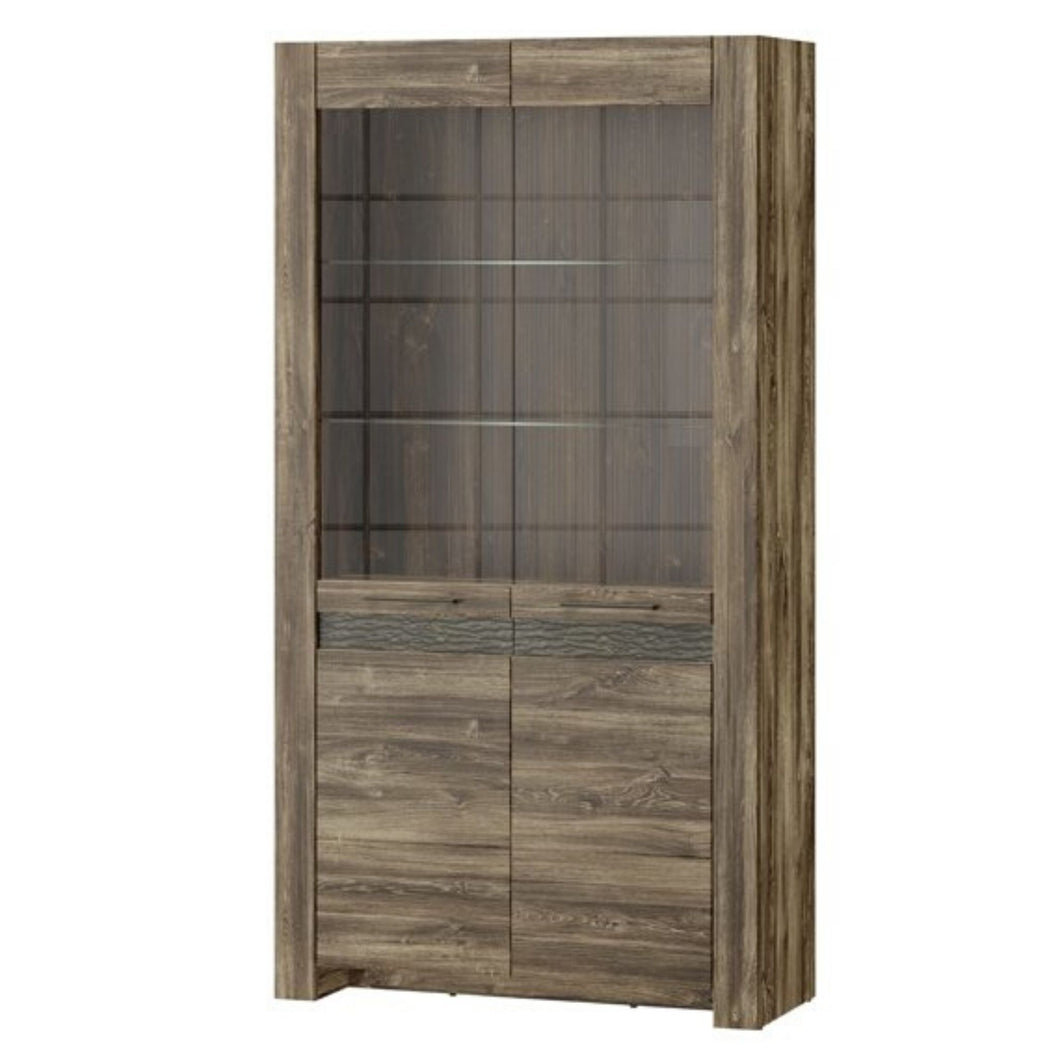 Stylish Large 2 Door Display Cabinet - BELVEDER | Furniture Board