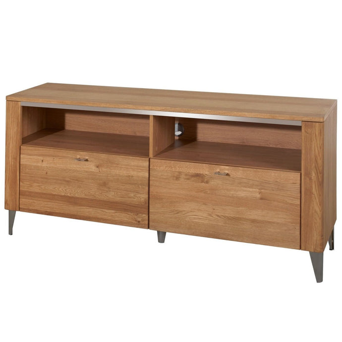 2 drawers TV UNIT - LATINA | Solid Oak Wood