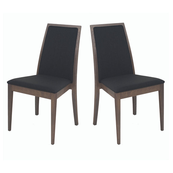 Set of 2 Upholstered Chairs SEVA | Solid Oak Wood