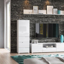 Load image into Gallery viewer, Modern 1 Door &amp; 3 Drawer Cabinet - SELENE | laminated chipboard