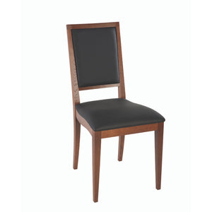 Set of 2 Upholstered Chairs Catania  | Solid Oak Wood