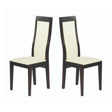 Load image into Gallery viewer, Set of 2 New Upholstered Chairs BERGAMO  | Solid beech wood Base