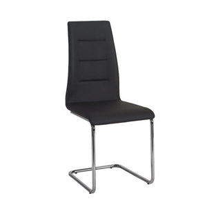 Set of 2 New Upholstered Chairs KENO | steel base